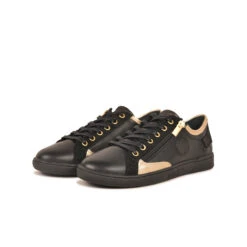 Pataugas JESTER/MIX F4I NOIR/DORÉ -Pataugas Boutique 628254 BASKET FEMME JESTER MIX F4H NOIR DORE 5 85ac9123 6bed 4796 86f8 a699064089d6