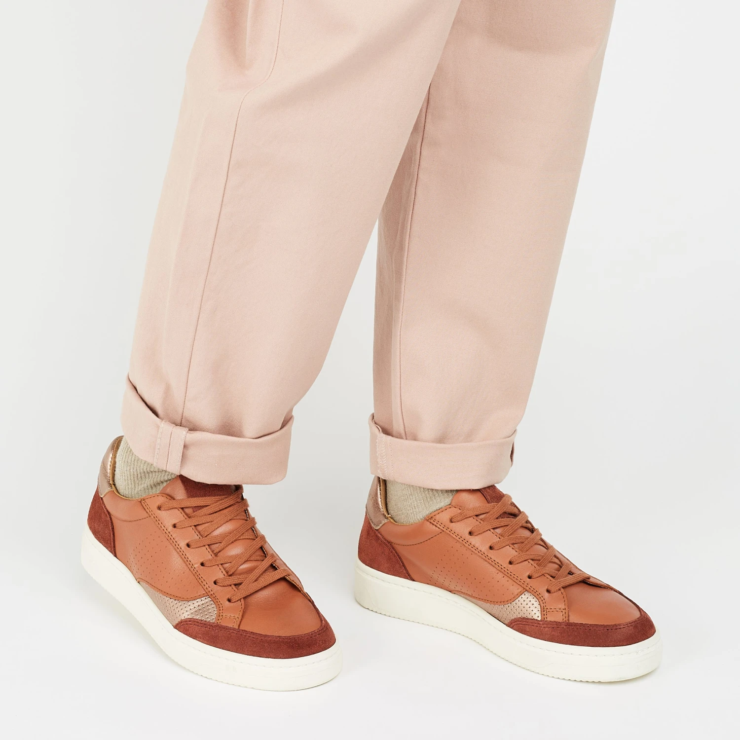 Pataugas BASALT/SNME F2H PECHE/CUIVRE 2 Pataugas BASALT/SNME F2H PECHE/CUIVRE – Image 2