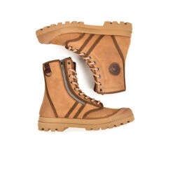 Pataugas AUTHENTIQUE H/ZIPSS F4I CAMEL -Pataugas Boutique BOOTS FEMME OG H ZIPSS F4I CAMEL 628499 751 6
